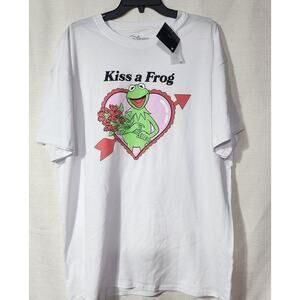 Kermit ''Kiss a frog'' men's XXL shirt